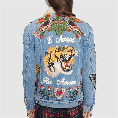 women's gucci denim jacket.